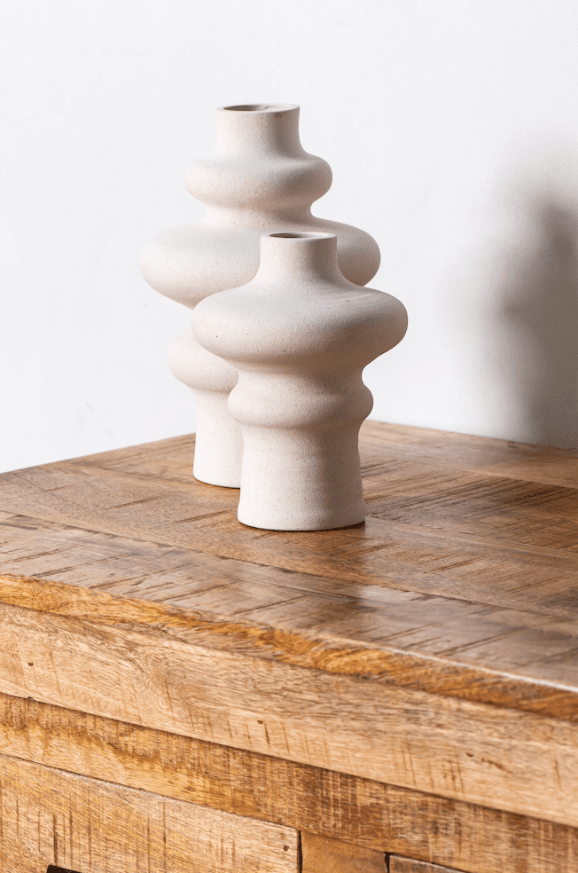 Ceramic Layered Waves Vase (2 Sizes)