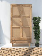 Selena Rattan Doors Cabinet Homekode 