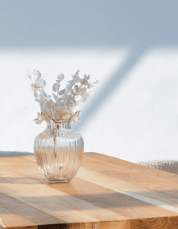 Transparent Wave Glass Vase (3 Sizes)