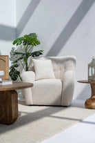 Sicily Boucle Sofa Chair with Arms