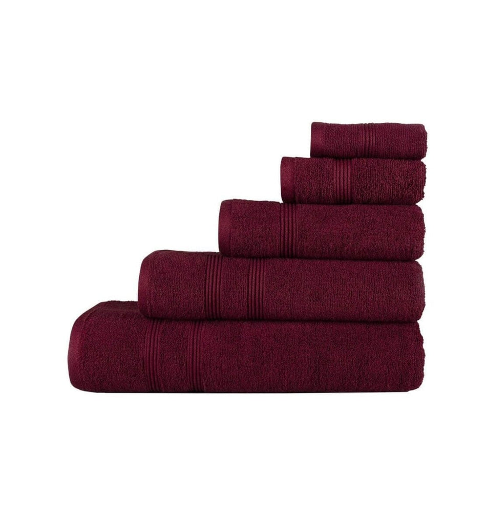 Dark Red High Quality Hotel Towels Homekode 