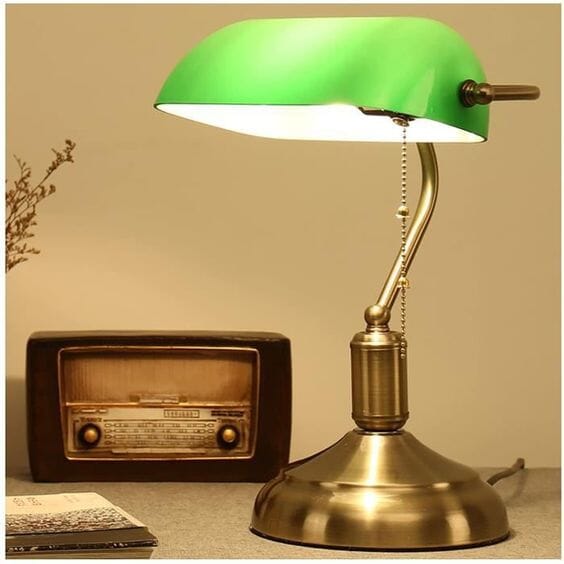 Green Vintage Desk Lamp