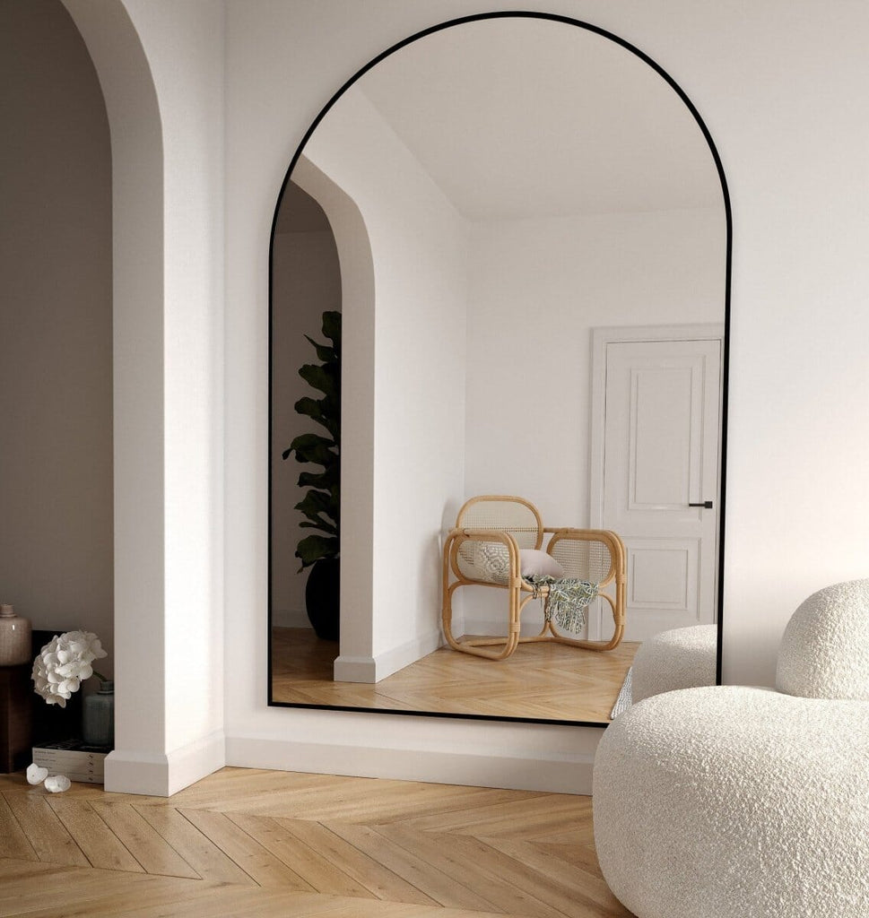 Customized Size Black Arch Mirror (Stainless steel) Mirrors Homekode 