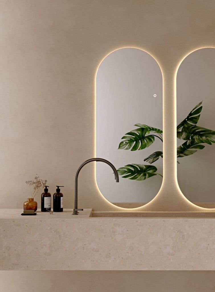 Backlit Frameless Oval lighting (120x50 CM) Mirrors Homekode 