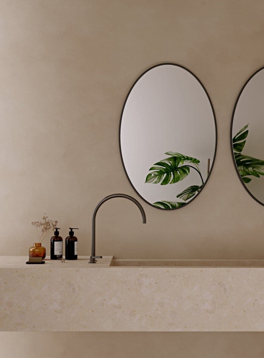 Black Oval Vanity & Hallway Wall Mirror (90x60 CM) Mirrors 