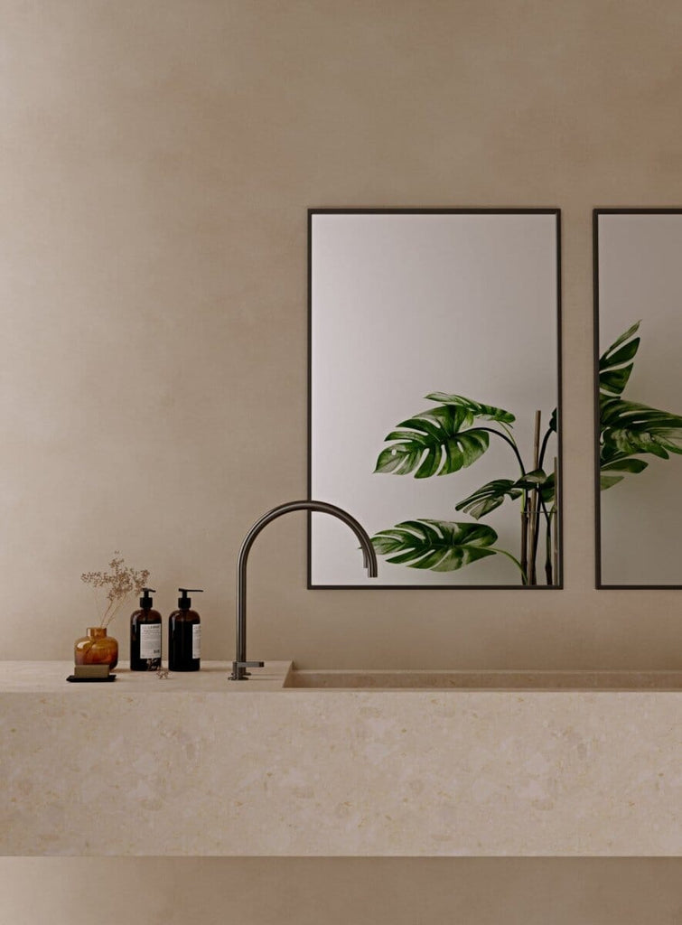 Black Vanity & Hallway Rectangular Wall Mirror (90x60 CM) Mirrors AME 